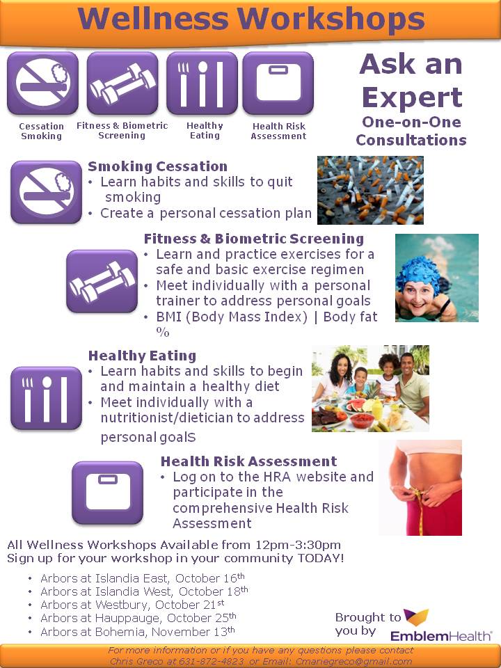 Wellness Workshop flyers - COMBO