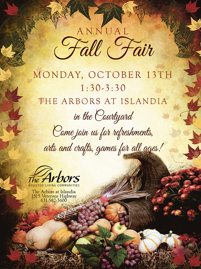 Fall Fair Entry Fall Fair at Islandia | https://thearborsassistedliving.com