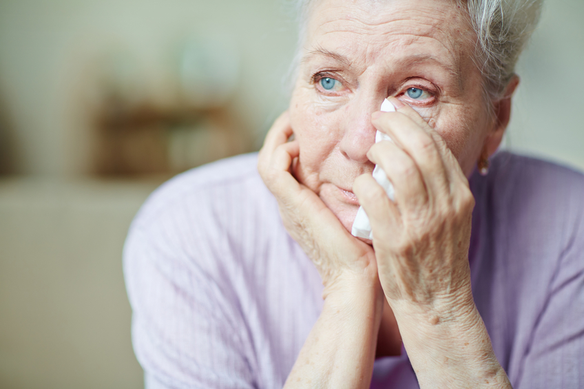 senior crying | assisted living | long island