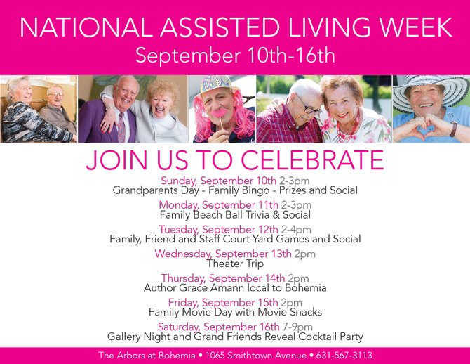 National Assisted Living Week Activities The Arbors Assisted Living