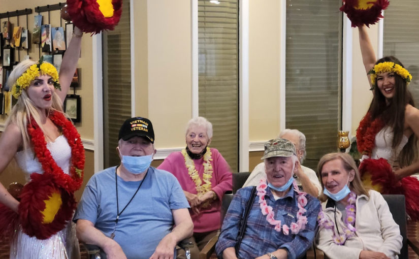 Hawaiian Luau at Hauppauge The Arbors Assisted Living Community