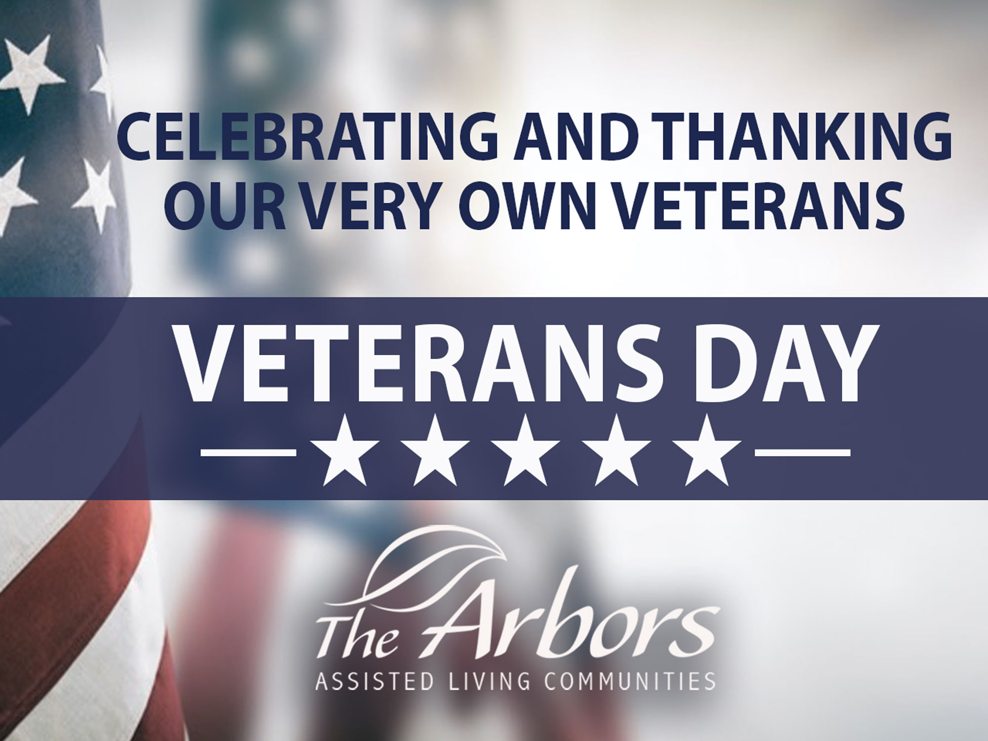 Veterans Day Salute 2022 The Arbors Assisted Living Community