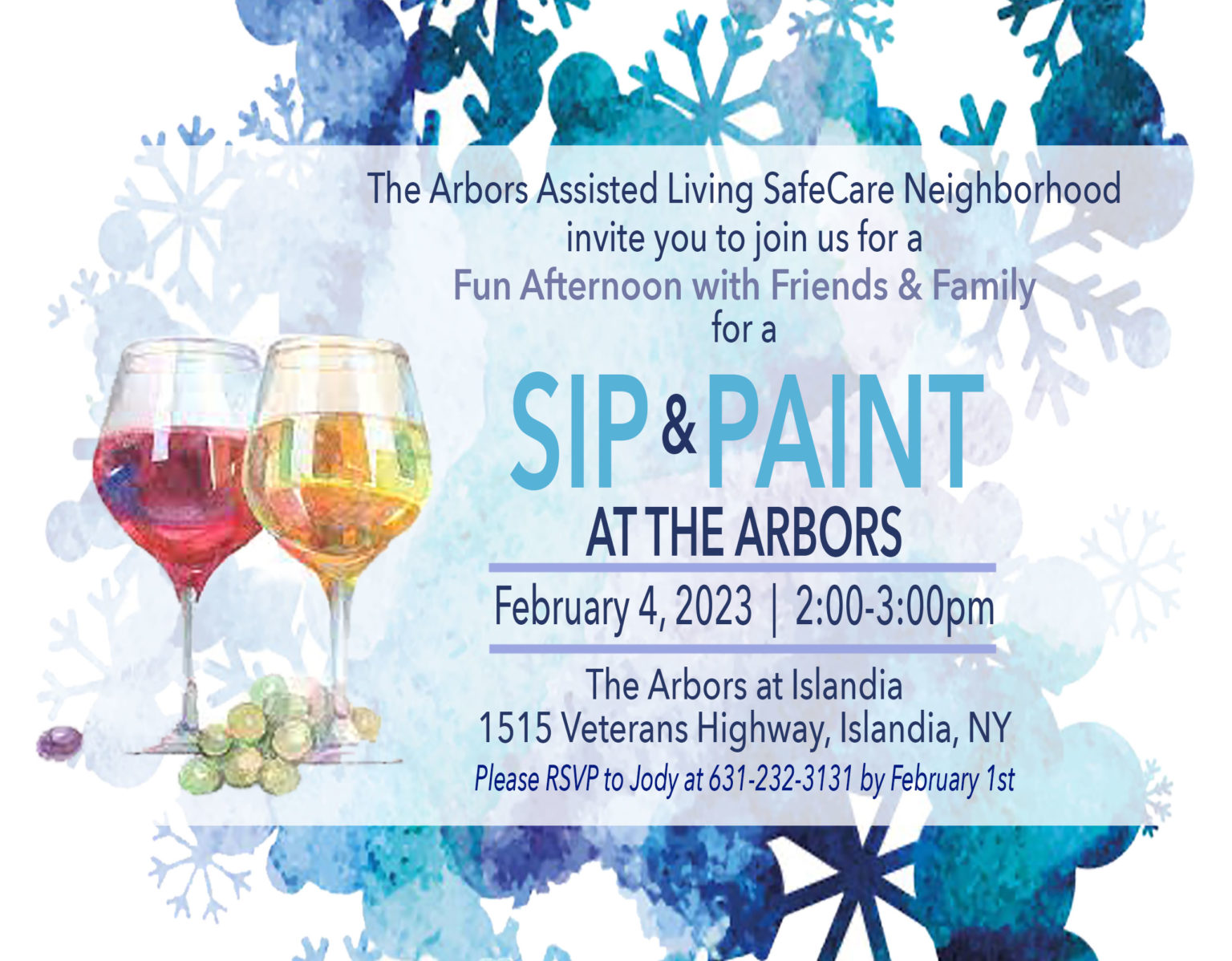Sip & Paint at The SafeCare Neighborhood The Arbors Assisted Living