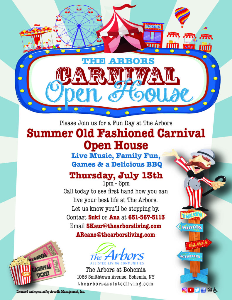 Open House Bohemia The Arbors Assisted Living Community