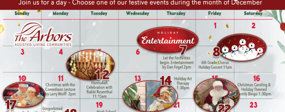 Festive Events for December at The Arbors at Islandia-1